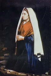 Bernadette Soubirous, aus einem Gemälde des späten 19. Jahrhunderts