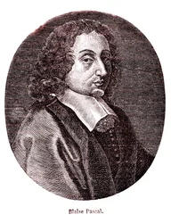 Blaise Pascal, französischer Mathematiker, Philosoph, Physiker und Theologe. 1865