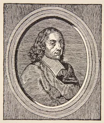 Blaise Pascal, Illustration aus Histoire de la Nation Francaise, Sciences, Bände I & II, von Gabriel Hanotaux, 1924