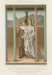 Boethius spricht mit der Philosophie