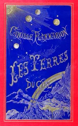 Buchumschlag für Les Terres du Ciel, geschrieben von Camille Flammarion (1842-1925) 1877 (Leder)