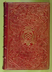 Buchdeckel mit dem Wappen von Armand-Jean du Plessis, Kardinal Richelieu (1585-1642)