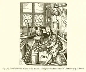 Arbeitsraum der Buchbinder