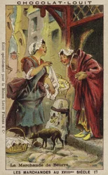 Butterverkäufer, 18. Jahrhundert