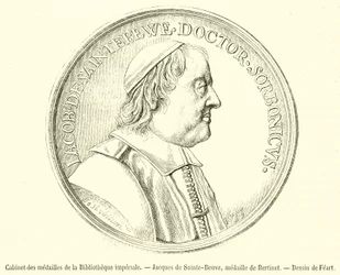 Münzkabinett der Kaiserlichen Bibliothek, Jacques de Sainte-Beuve, Medaille von Bertinet (Gravur)