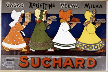 Cacao Suchard - Werbeetikett