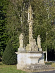 Kalvarienberg, geschnitzt von den Cabedoche Brüdern, 1827