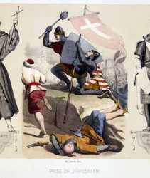 Eroberung Jerusalems während des Ersten Kreuzzugs (1096-99)