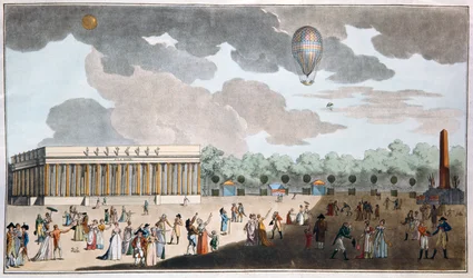 Feier des Bastille-Tages, 14. Juli auf den Champs Elysees, Paris im Jahr 1801
