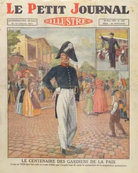 Hundertjahrfeier der Gardiens de la Paix, Titelillustration von Le Petit Journal, 24. März 1929