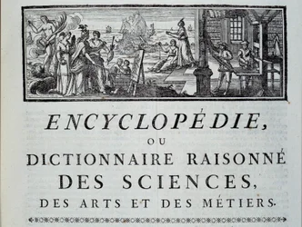 Kapitelkopf der Enzyklopädie von Diderot und Alembert
