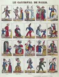 Figuren des Pariser Karnevals, ca. 1840