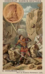 Karl der Große und der Tod von Roland in Roncevaux, 778