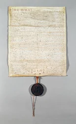 Charta der Gemeinde Peronne, gewährt von Philippe Auguste (1165-1223), 1209