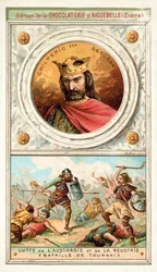 Chilperich I. und der Kampf zwischen Austrasien und Neustrien in der Schlacht von Tournai, 6. Jahrhundert