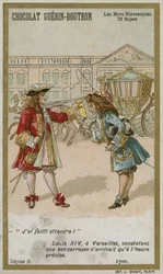 Chocolat Guerin-Boutron Handelskarte, Serie Historische Worte