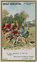 Chocolat Guerin-Boutron Handelskarte, Serie Historische Worte