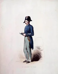Uniform eines Stadtsergeanten der Polizeikräfte unter der Julimonarchie (1830-1848) 19. Jahrhundert