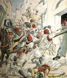 Bürgerkrieg in Marokko, Titelillustration aus Le Petit Journal, 18. Januar 1903