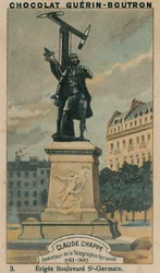 Claude Chappe, Erfinder des optischen Telegraphen, 1763-1805, errichtet am Boulevard St-Germain