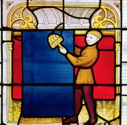 Fenster des Tuchhändlers (Detail)