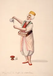 Kaffeeverkäufer, osmanische Periode, drittes Viertel des 18. Jahrhunderts