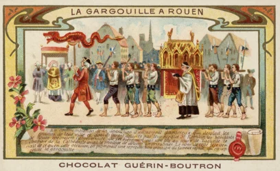 Gedenken an die Befreiung von Rouen von der Gargouille durch St. Romanus