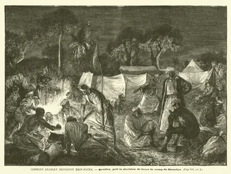 Wie Stanley Emin-Pascha erreichte (Gravur)