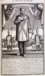 Verurteilt durch die Inquisition, Spanien 18. Jahrhundert