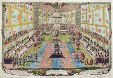 Krönung Ludwigs XVI. in der Kathedrale von Reims am 11. Juni 1775