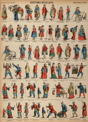 Kostüme von Mexiko und China