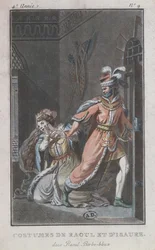 Kostüme von Raoul und Isaure, aus der Oper Raoul Barbe-Bleue, 1790