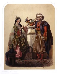 Paar in der Türkei, um 1850