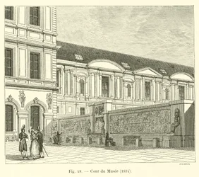 Hof des Museums, 1834