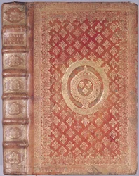 Einband der Werke des Tacitus (55-120) mit dem Wappen von Ludwig XIV. (1638-1715)