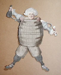 Ausschnitt von Louis Riqueti (1754-95) Vicomte de Mirabeau, ca. 1790