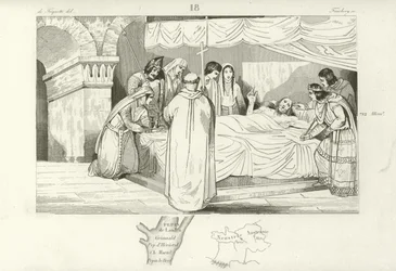 Tod des fränkischen Staatsmannes Pippin von Heristal, 714