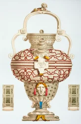 Dekorierte Trinkflasche von Henri II. von Frankreich, 1873