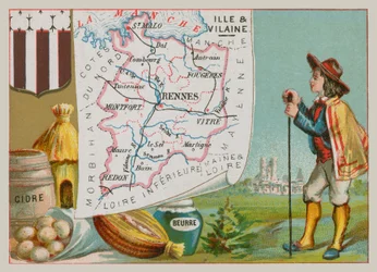 Departement Ille-et-Vilaine in Nordwestfrankreich