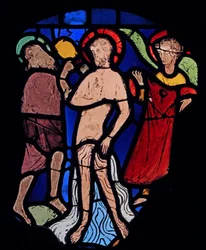 Darstellung der Taufe im Jordan, aus der Ste Chapelle