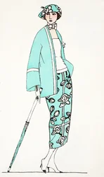 Entwurf für ein Tageskleid, ca. 1919