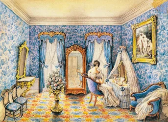 Entwurf für ein Boudoir