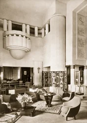 Entwurf für die Halle des Pavillons Primavera auf der Exposition Internationale in Paris 1925, veröffentlicht 19