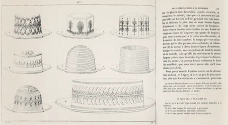 Entwürfe für Timbale de Macaroni von Antonin Carême (Stich)