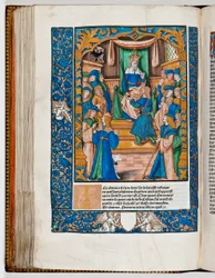 Kaiser Nero ist alarmiert über die Nachrichten in Judäa, 67 n. Chr. (handkolorierter Druck)