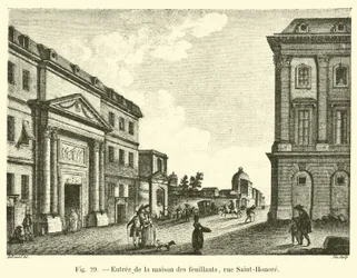 Eingang zum Haus der Feuillants, Rue Saint-Honoré