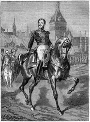 Reiterporträt von General Jean Rapp (1771-1821) - Jean comte Rapp General français (1772-1821) - in „Histoire de l