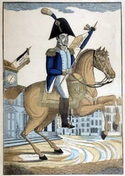 Reiterporträt von General Lafayette, Oberbefehlshaber der französischen Nationalgarde