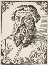 Etiene Dolet, Kopie von Boris Mestchersky, Illustration aus Histoire de la Nation Francaise, Sciences, Bände I & II, von Gabriel Hanotaux, 1924