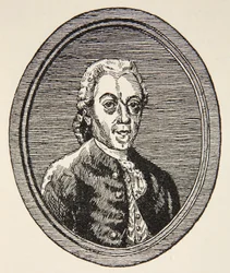 Etienne Bezout, Illustration aus Histoire de la Nation Francaise, Sciences, Bände I & II, von Gabriel Hanotaux, 1924